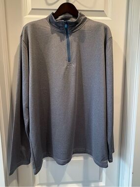 Men’s Walmart Gray Quarter Zip Pullover | 2XL | Lightweight Performance Top